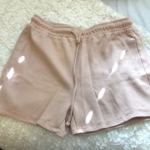 H&M Women’s Sweat Shorts. Size Medium. Pale Pink color